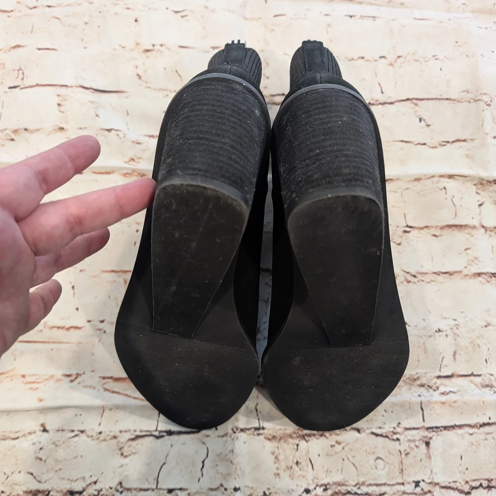 SALE Dr. Scholl's Mania Black Wedge Ankle Boots - Like New! - Picture 6 of 10